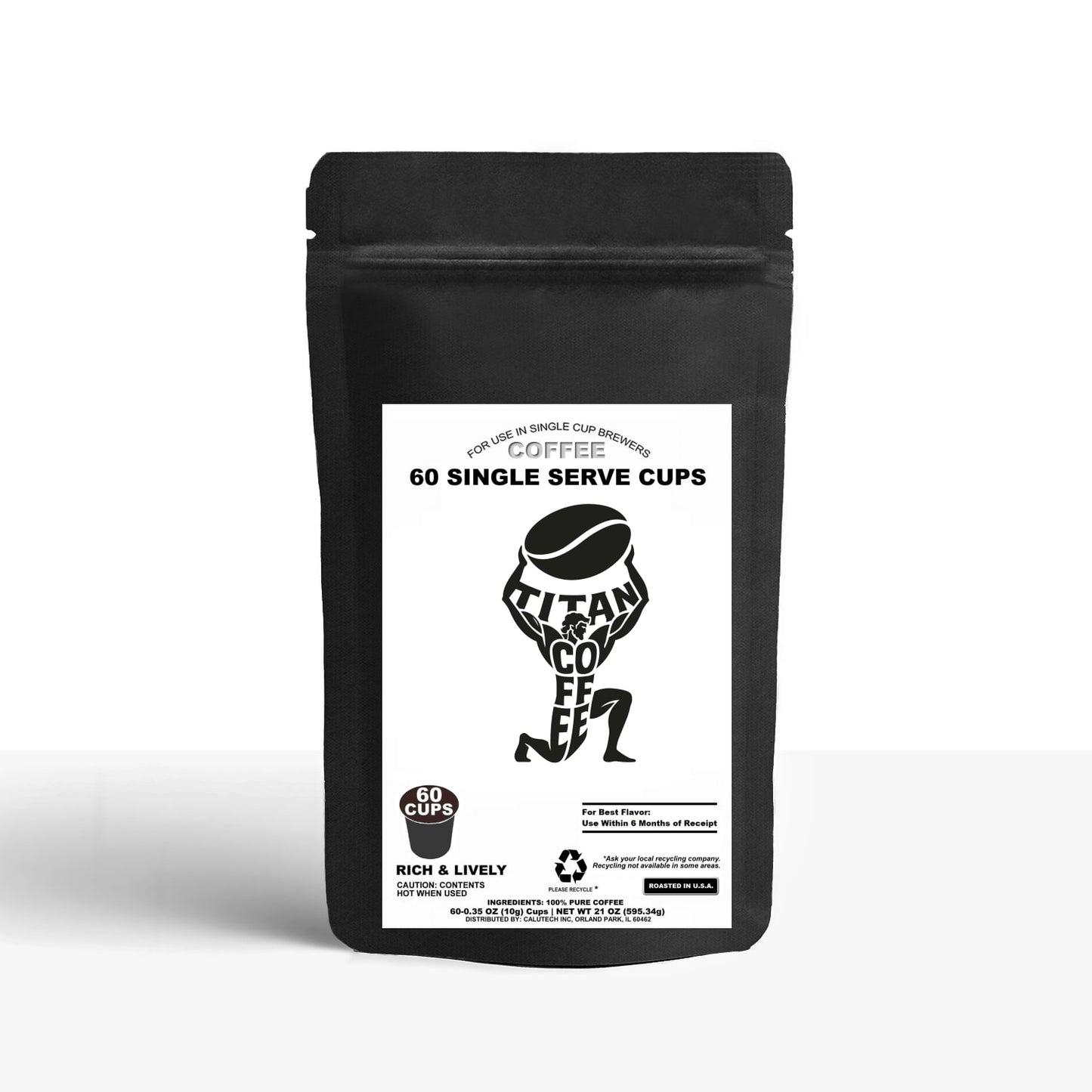 60 Pack Single Serve Coffee Capsules